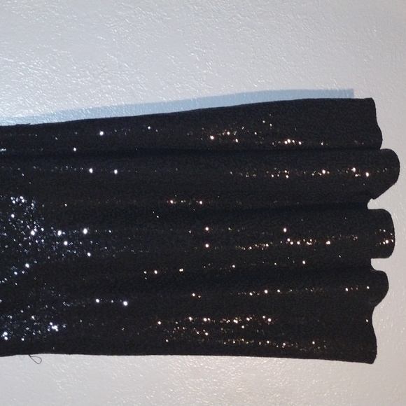 Vintage Deadstock NWT Black Sequin Doncaster Midi Dress Holiday Christmas NYE 10 - Picture 3 of 9